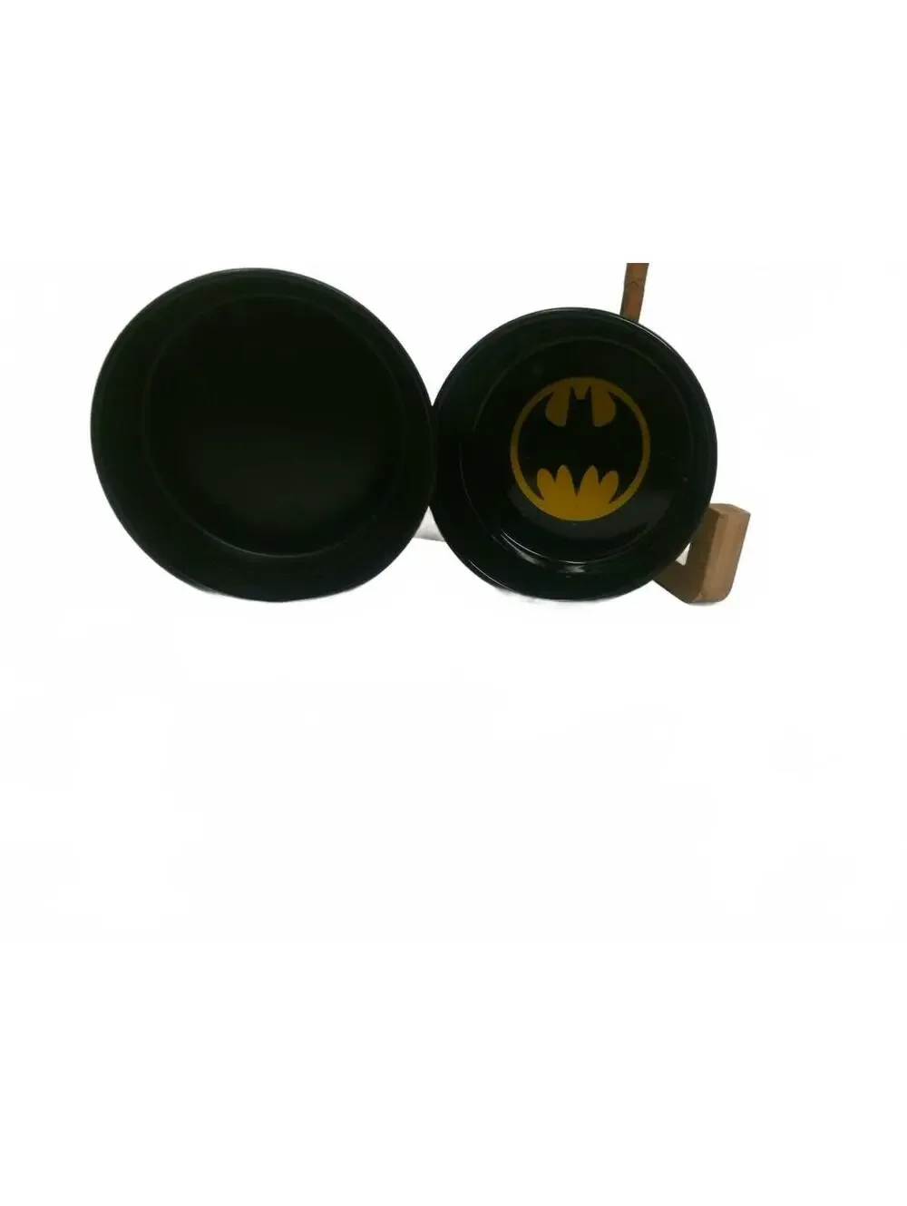 Batman Themed Double Dog Bowls with Wooden Stand